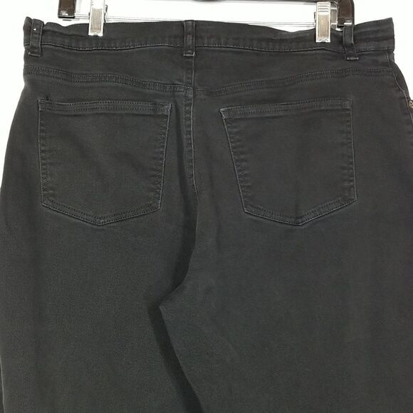 Sonoma Jeans Women's Size 16 Average Life and Style Black Denim Straight Leg - Picture 5 of 9